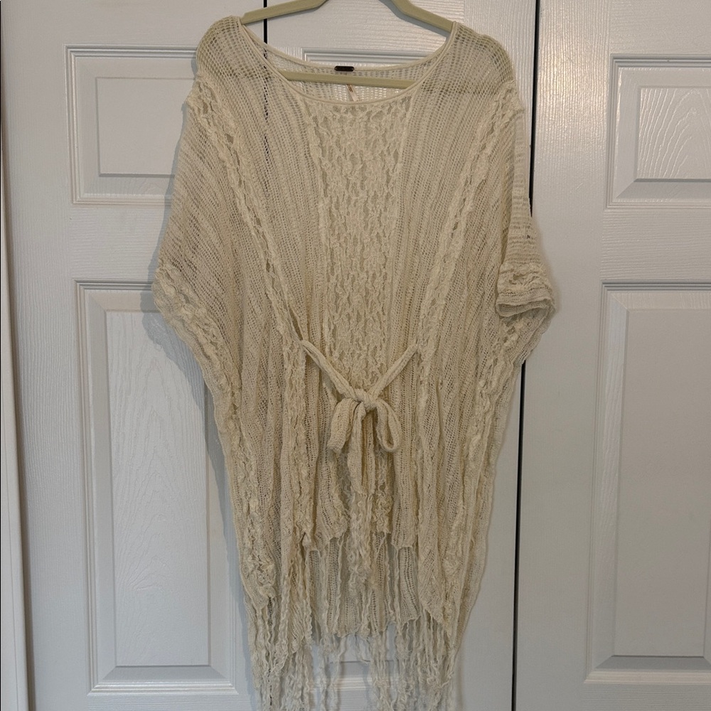 Free People Fringe Poncho